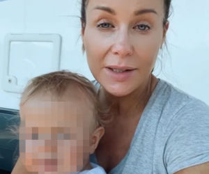 Małgorzata Rozenek na kempingu