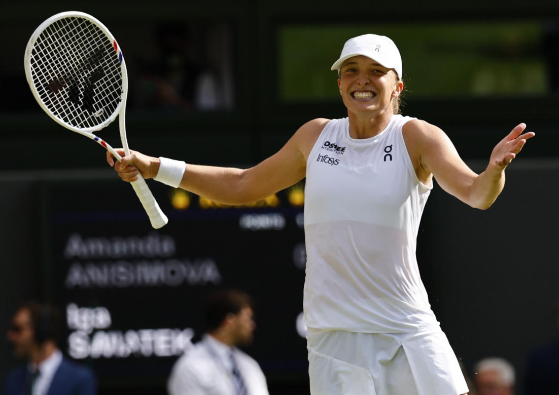 Iga Świątek po triumfie w Wimbledonie
