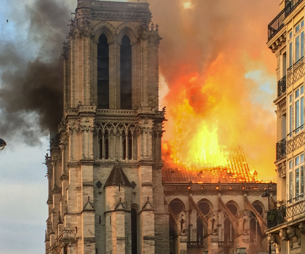 Pożar katedry Notre Dame w Paryżu