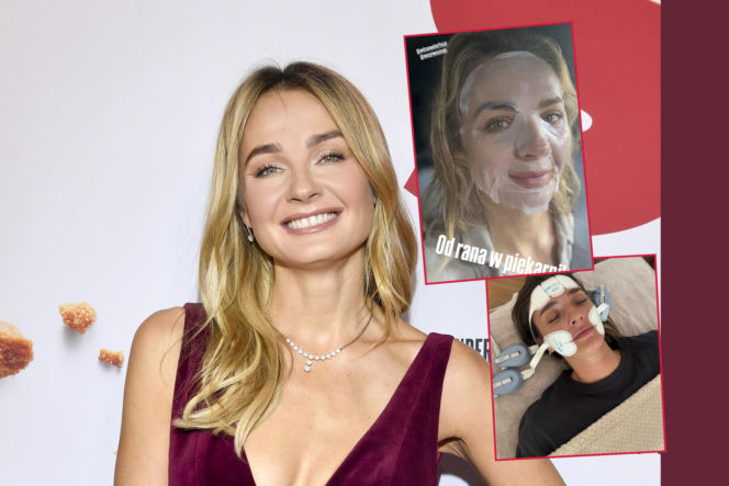 Małgorzata Socha pieści twarz prądem i światłem