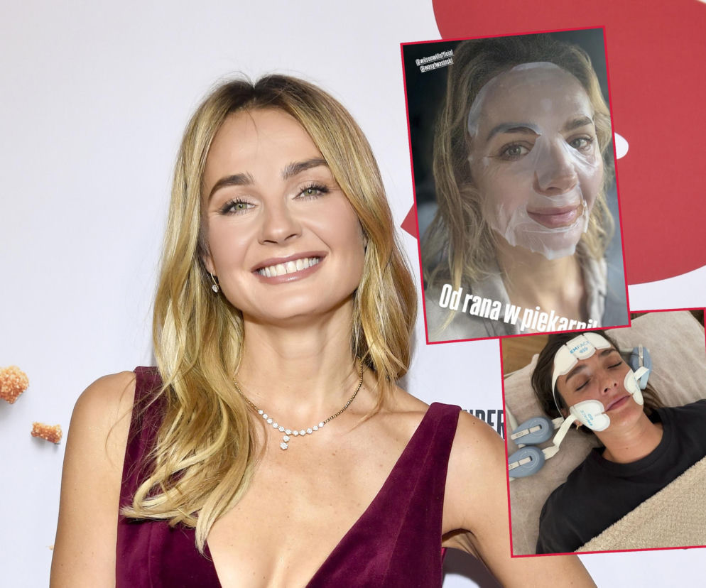 Małgorzata Socha pieści twarz prądem i światłem