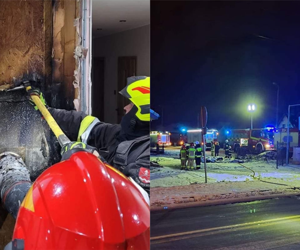 Pożar domu w Nowej Wsi Wielkiej! Na miejscu kilka zastępów straży pożarnej [ZDJĘCIA]