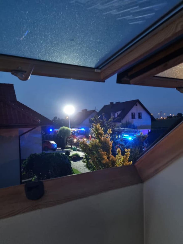 Pożar domu w Grębocinie [GALERIA]