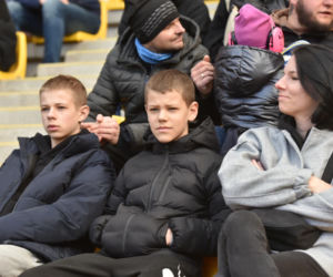 PRES Grupa Deweloperska Toruń - Stelmet Falubaz Zielona Góra, zdjęcia kibiców i zawodników ze sparingu na Motoarenie