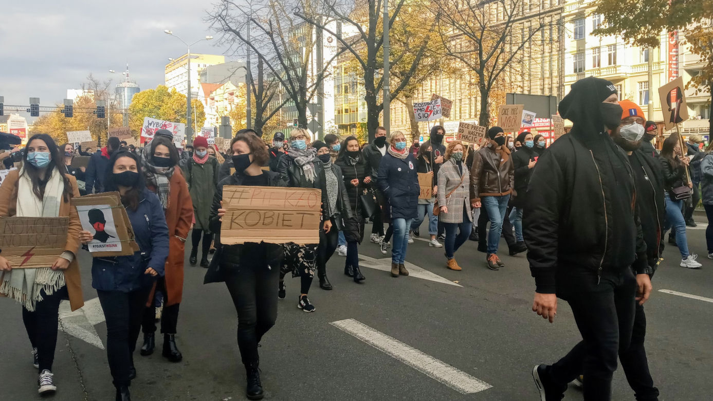 Protest kobiet w Szczecinie - 28.10.2020