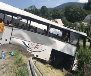 Wypadek autokaru...