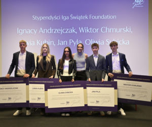 Iga Świątek rozdała stypendia