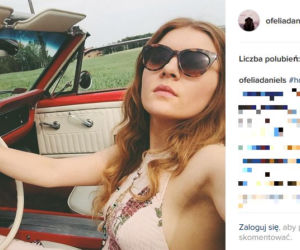 Iga Krefft w Mustangu na planie M jak miłość