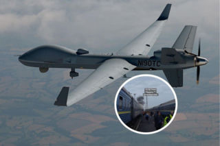 Rosyjski dron uderzył w pociąg jadący do Warszawy. Zniszczona lokomotywa