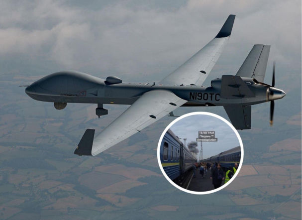 Rosyjski dron uderzył w pociąg jadący do Warszawy. Zniszczona lokomotywa