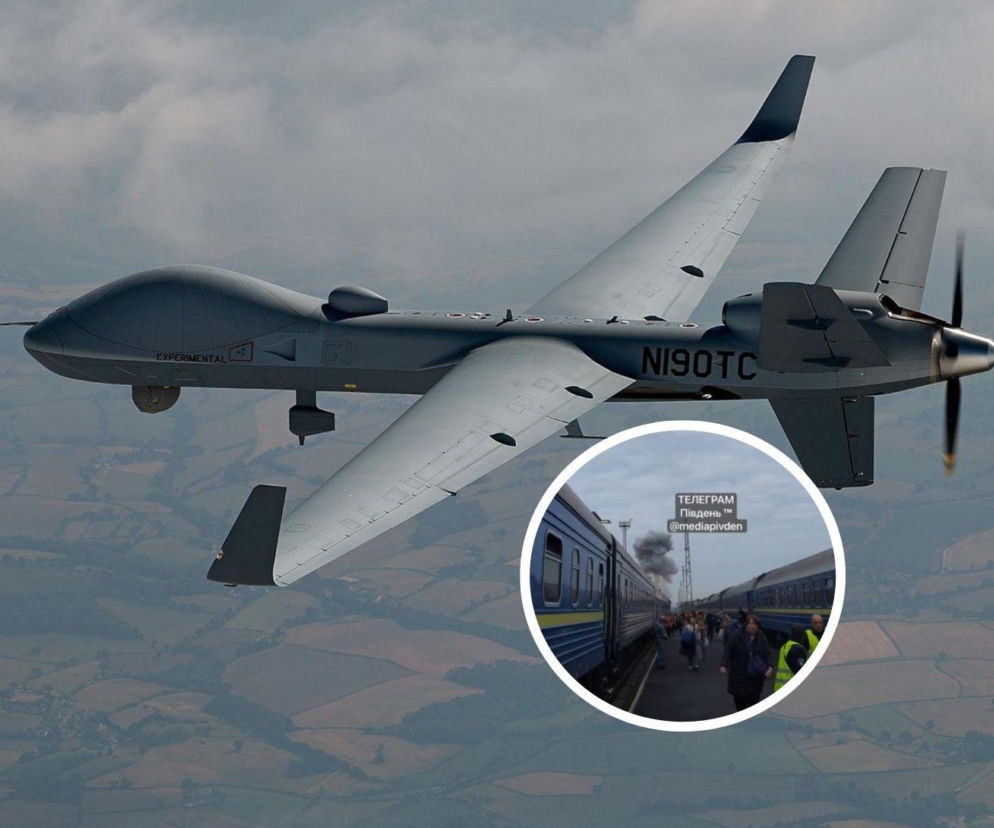 Dron uderzył w pociąg jadący do Warszawy. Zniszczona lokomotywa