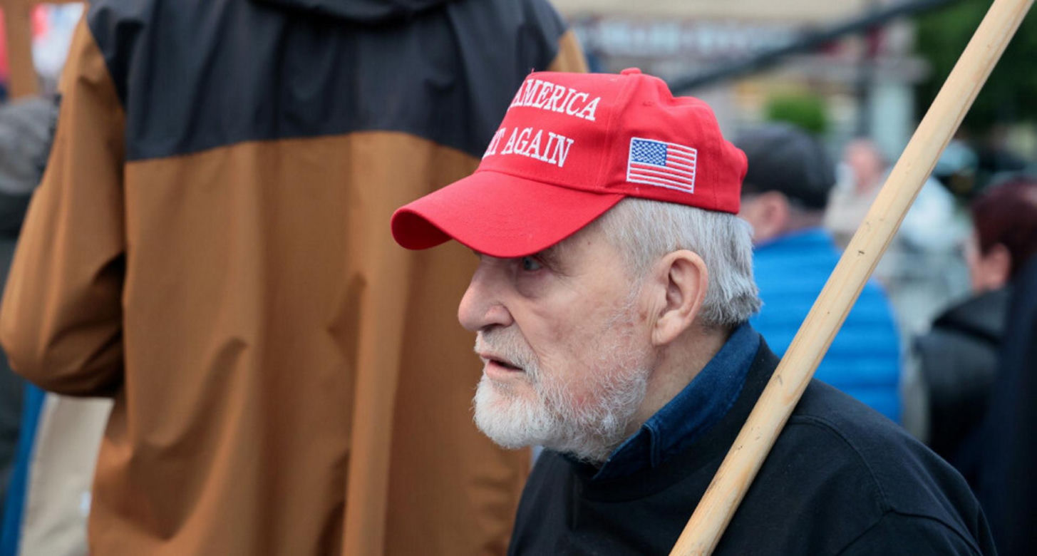 Karol Nawrocki na zorganizowanej przez telewizję Republika debacie przedwyborczej w Końskich
