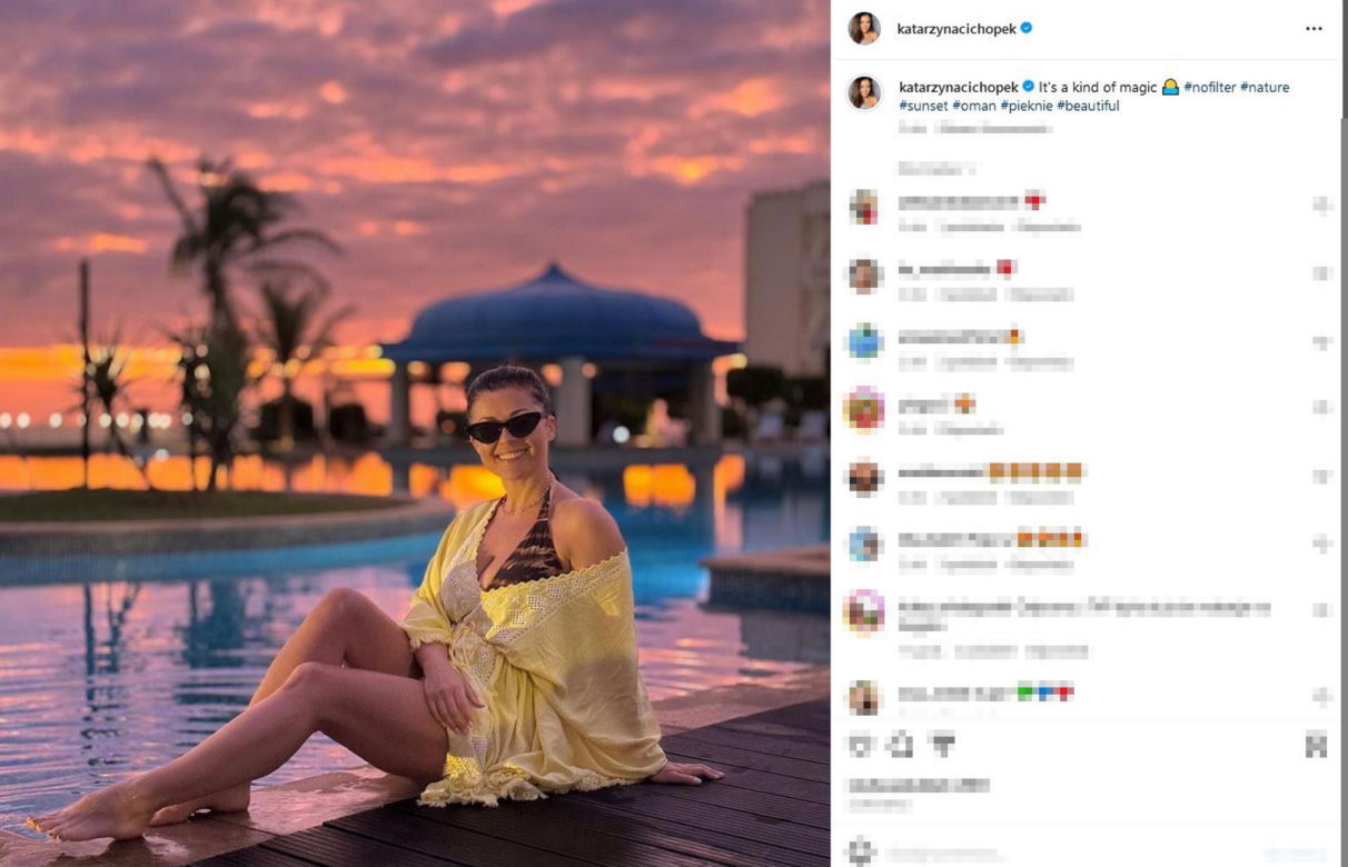 Kasia Cichopek jak słup reklamowy