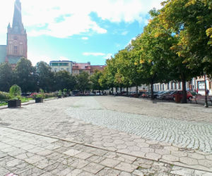 Plac Orła Białego w przeddzień rozpoczęcia przebudowy
