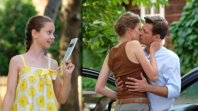 M jak miłość odc. 1902. Hania (Wiktoria Basik), Natalka (Dominika Suchecka), Adam Karski (Patryk Szwichtenberg)