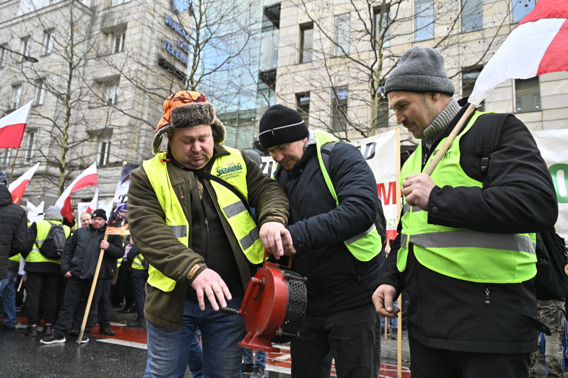 Protest rolników w Warszawie (3.01.2025)