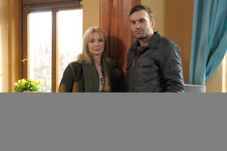 Pierwsza miłość. Ewa (Ewa Gawryluk), Zbyszek (Mariusz Zaniewski)