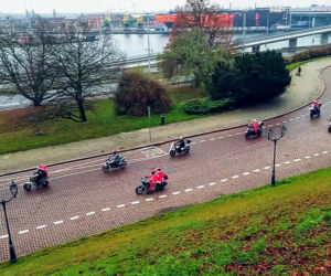 Motomikołaje przejechały ulicami Szczecina
