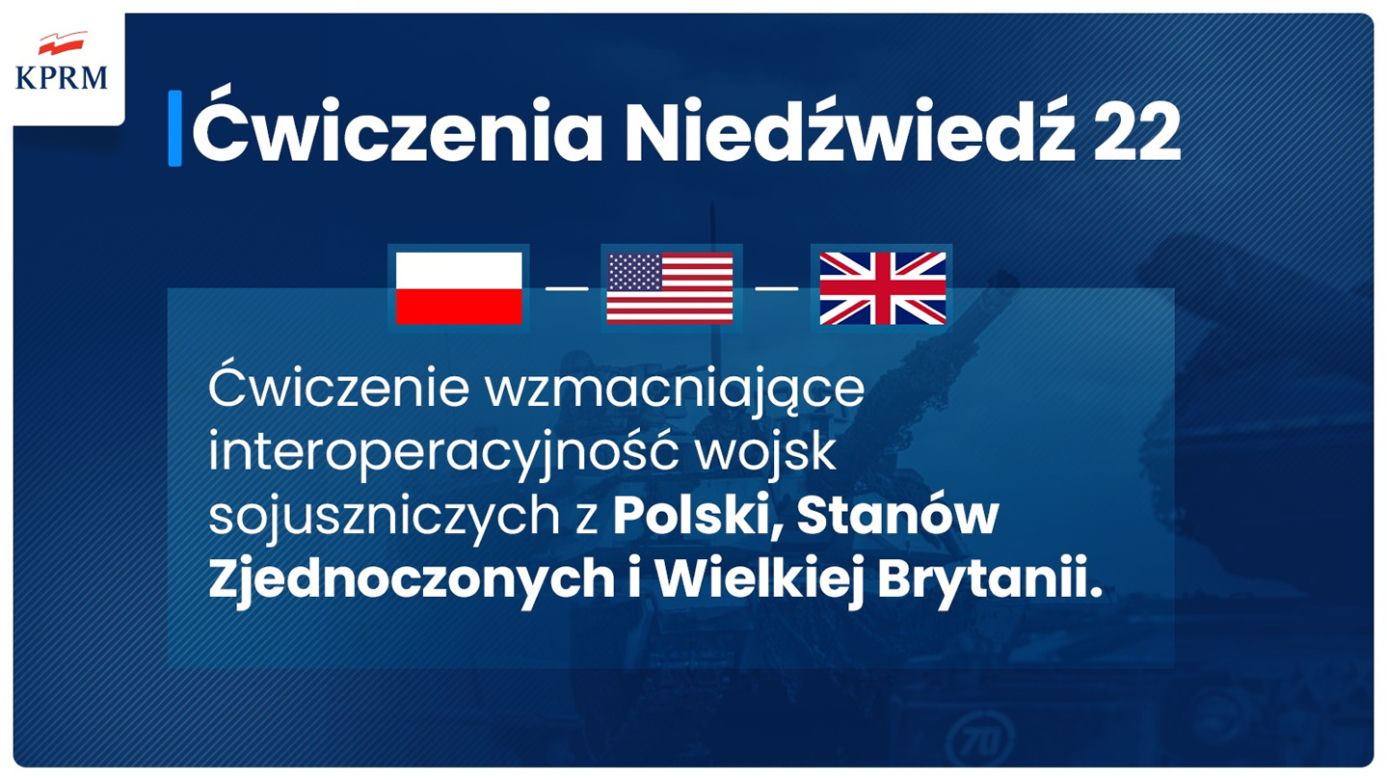 Ćwiczenia Niedźwiedź22 na poligonie w Nowej Dębie