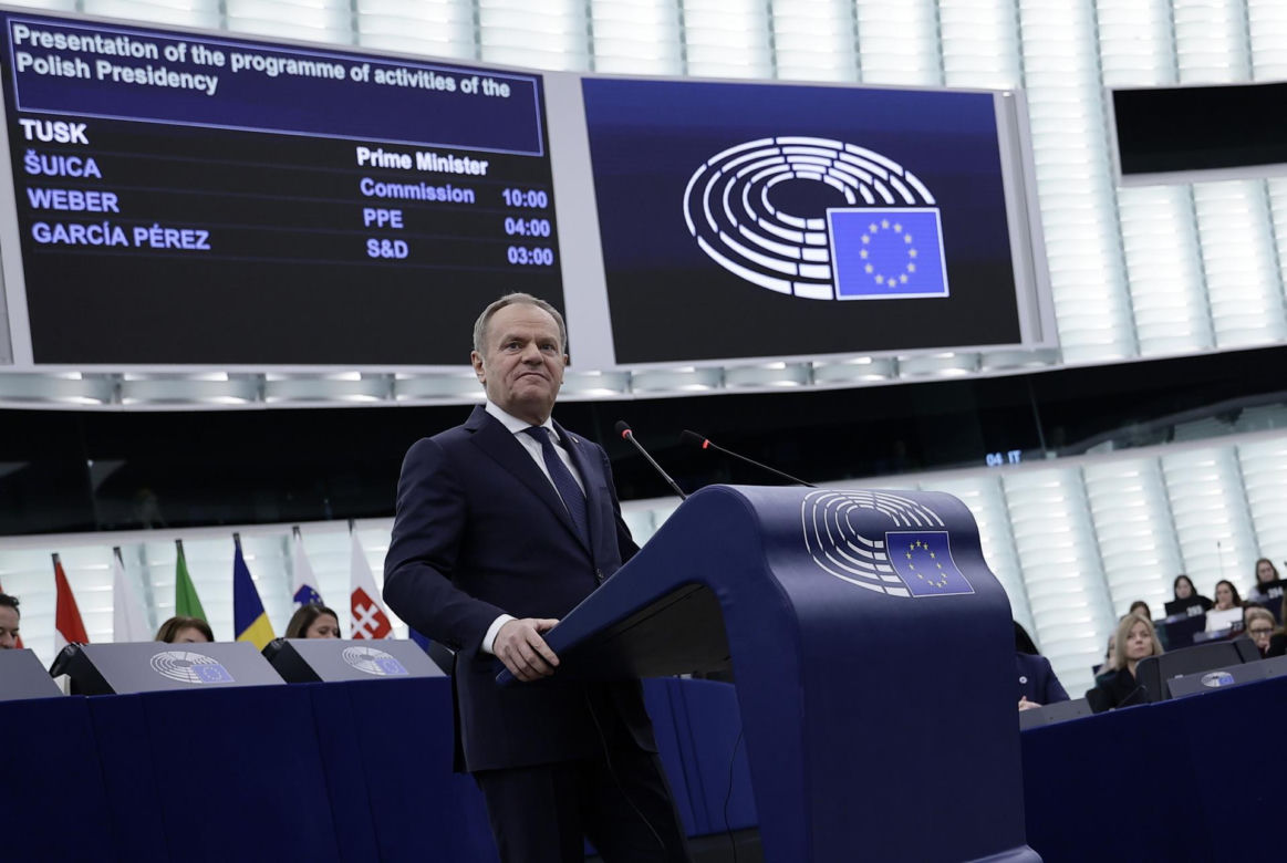 Wystąpienie Tuska w Parlamencie Europejskim