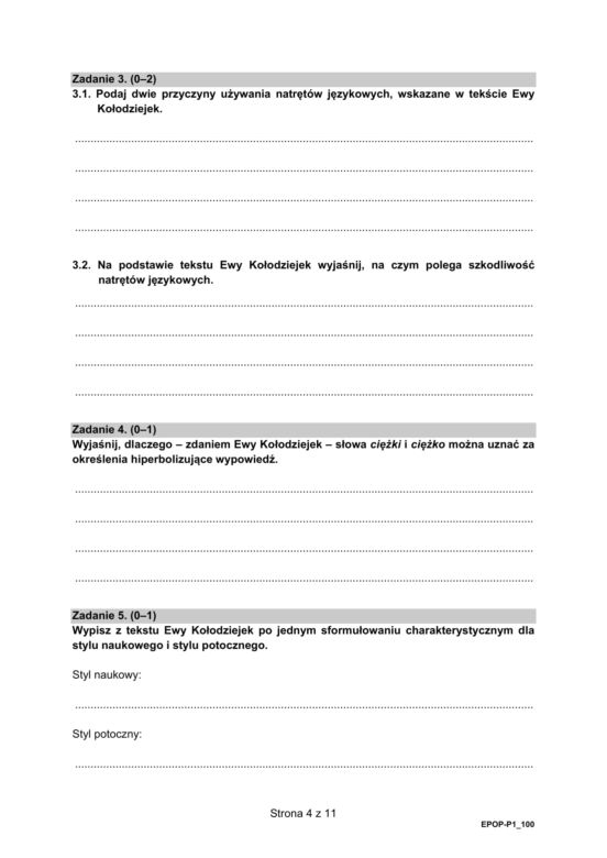 Matura 2021 język polski. Arkusze CKE, pytania, odpowiedzi