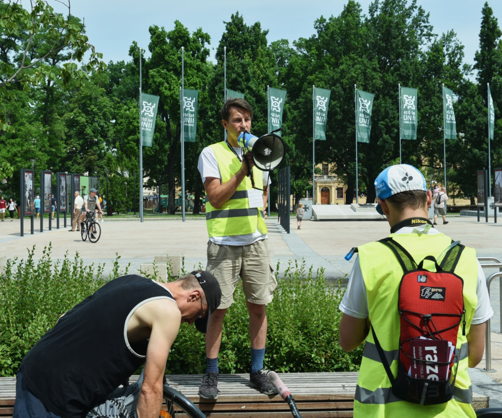 Rowerzyści i rolkarze przejechali przez Lublin. Trwa Ekopiknik nad Zalewem