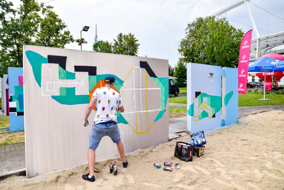 Tak wygląda sztuczna plaża przy Stadionie Śląskim. Rozkręcaliśmy tam imprezę w ramach Eska Summer City