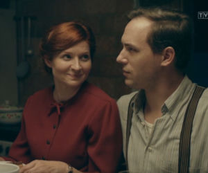 Stulecie Winnych 3 odc. 28.  Ania (Urszula Grabowska), Michał (Stefan Pawłowski)