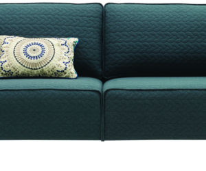 Szara sofa w stylu skandynawskim