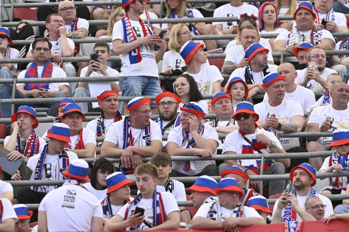 Kibice na finale Pucharu Polski: Górnik - Raków
