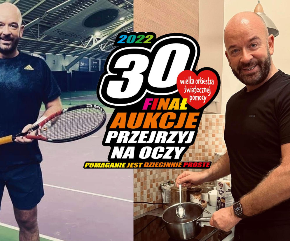 Kotlety mielone czy tenisowy mecz? Aukcje WOŚP z Jackiem Sutrykiem warte grube pieniądze