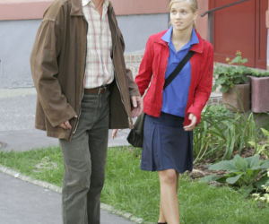 Klan. Bożenka (Agnieszka Kaczorowska) , Rysiek Lubicz (Piotr Cyrwus) - październik 2007