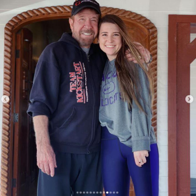 Chuck Norris i Greta Norris