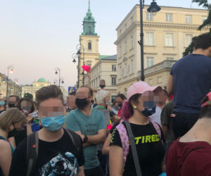 Protest na Krakowskim Przedmieściu