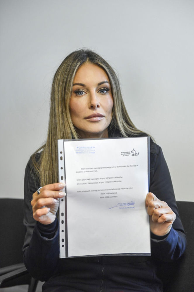 Małgorzata Rozenek-Majdan odwiedziła schronisko w Łodzi