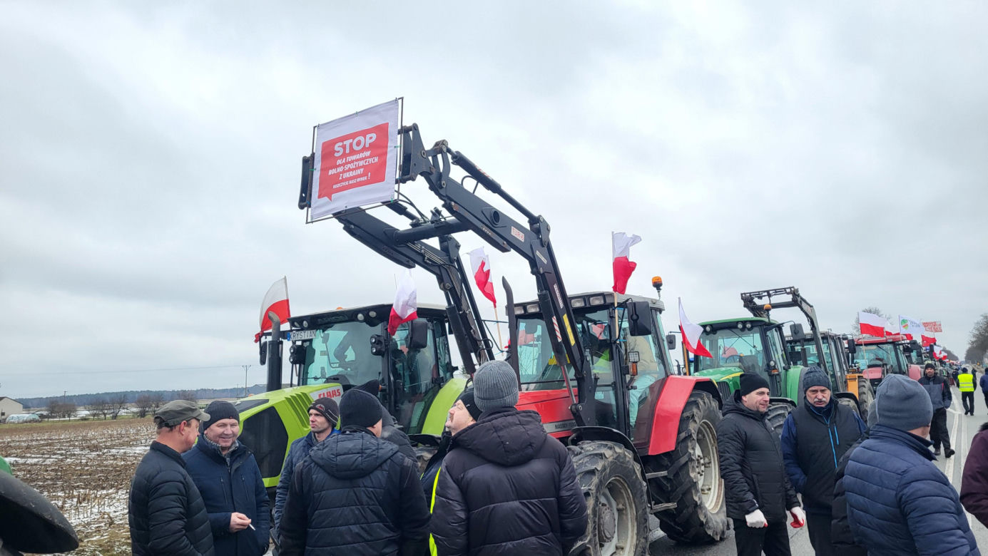 Protest rolników Zdany- Zbuczyn 