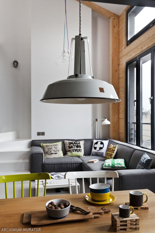 Lampa w stylu holenderskim w lofcie