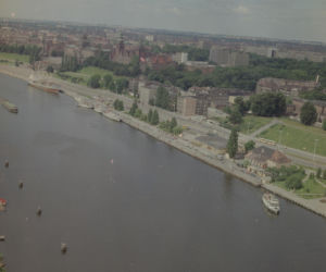 Szczecin z lotu ptaka w latach 80. XX wieku