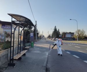 Kalisz walczy z koronawirusem! Trwa dezynfekcja miasta! [ZDJĘCIA] 