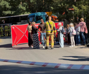 Wypadek ciężarówki i autokaru. Dzieci jechały na wycieczke