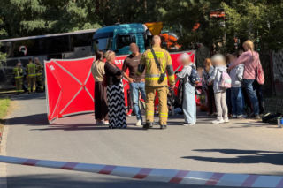 Wypadek ciężarówki i autokaru. Dzieci jechały na wycieczke