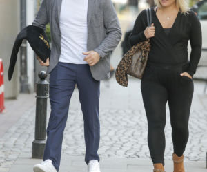 Jan Błachowicz z partnerką i synem