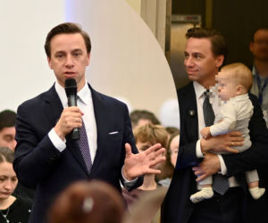 Tak Krzysztof Bosak łączy bycie tatą z pracą. Zabiera maluchy ze sobą!