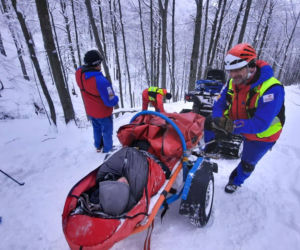  Ratownicy GOPR Bieszczady wzywani do złamań m.in. na sankach [ZDJĘCIA]  