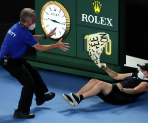 Protestujący przerwał finał Australian Open