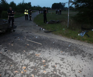 Pościg za motocyklistą w Stalach. Dwóch policjantów w szpitalu. Co tam się wydarzyło?