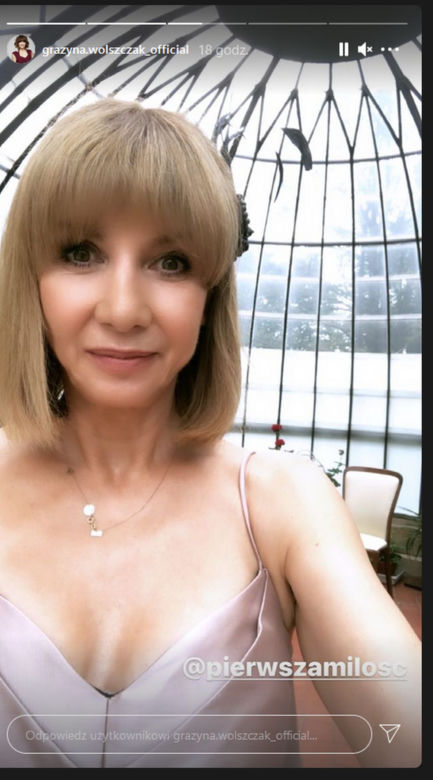 Pierwsza miłość za kulisami. Grażyna Wolszczak (Grażyna) na Instagramie