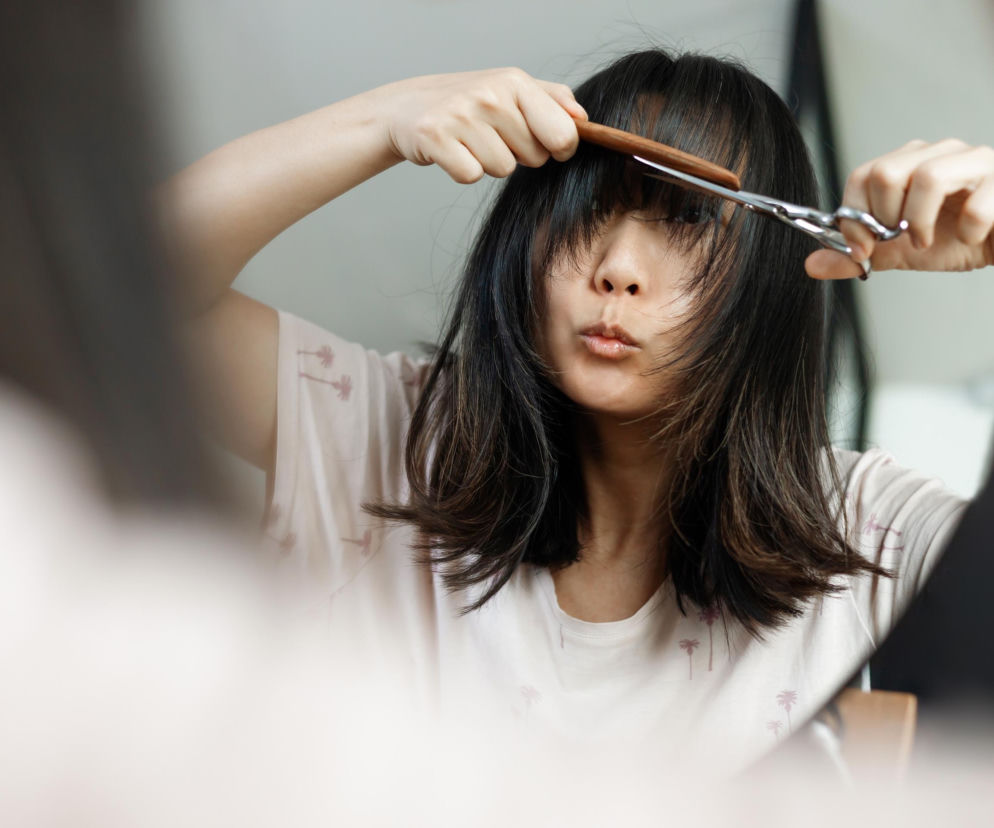 Grzywka a kształt twarzy