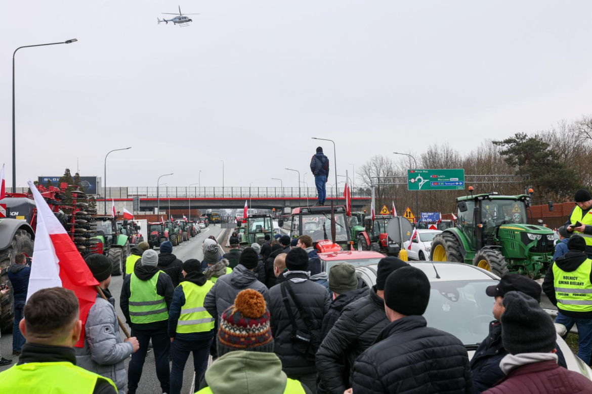 Protesty rolników na Mazowszu