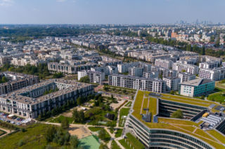 Miasteczko Wilanów w Warszawie. 